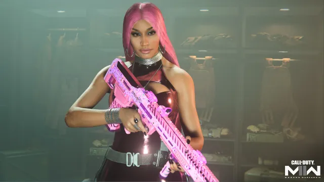 An image of Nicki Minaj operator skin in Call of Duty.