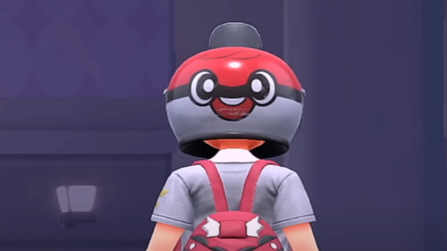 The Ball Guy Helmet in Pokémon Scarlet and Violet: Indigo Disk