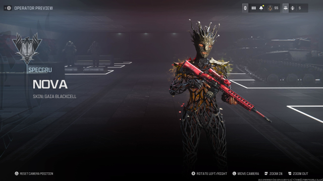 An image of the "Gaia" skin for Nova in Call of Duty.